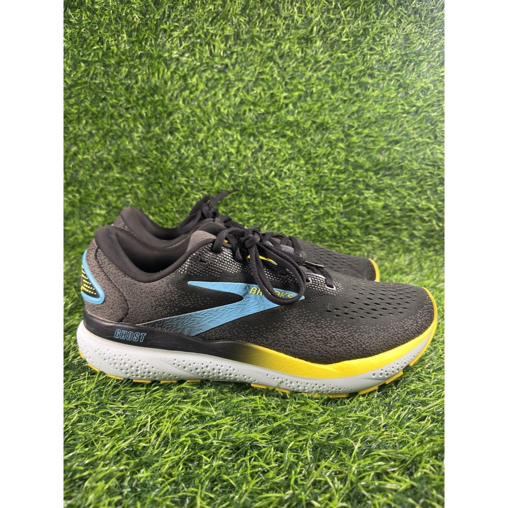 Brooks Ghost 16 Running Shoes Mens Size 11.5 D Black Blue 1104181D029 Sneakers